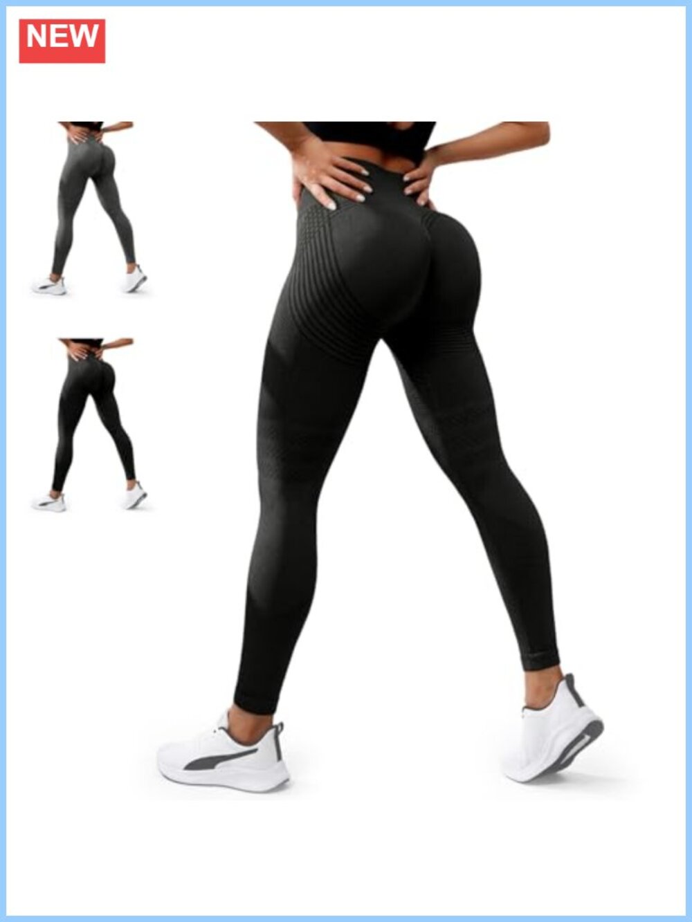 Anti Cellulite Compression 3D Leggings High Waist Tummy Control Booty Lift Gym